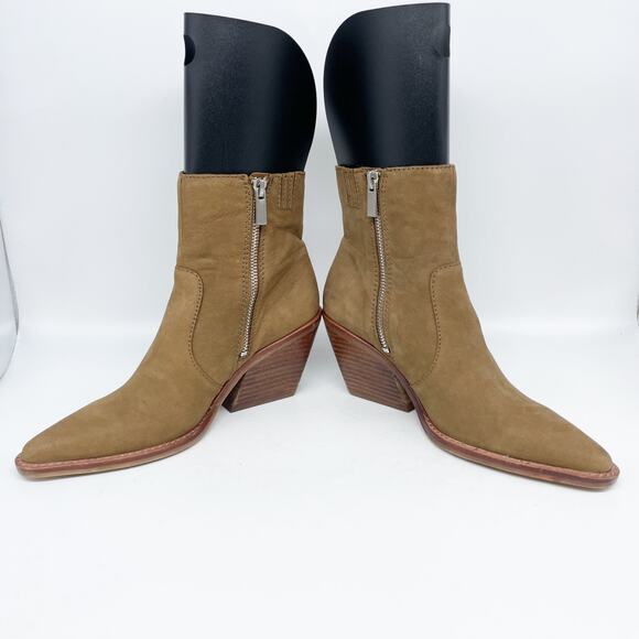 Dolce Vita Women's Volli Pointed-Toe Western Booties Tan Size 6 - Picture 6 of 15